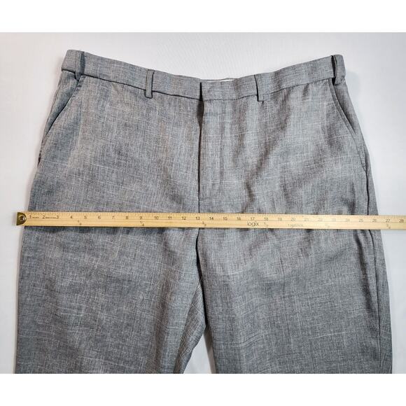 Adjust A Band Expandable Dress Pants Straight Leg Mens Size 44L Gray - Picture 6 of 10